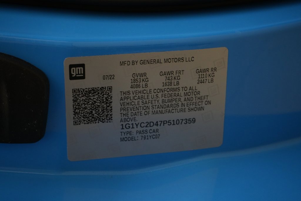 Used 2023 Chevrolet Corvette Stingray Premium Cpe w/ Z51 Performance Package image 46