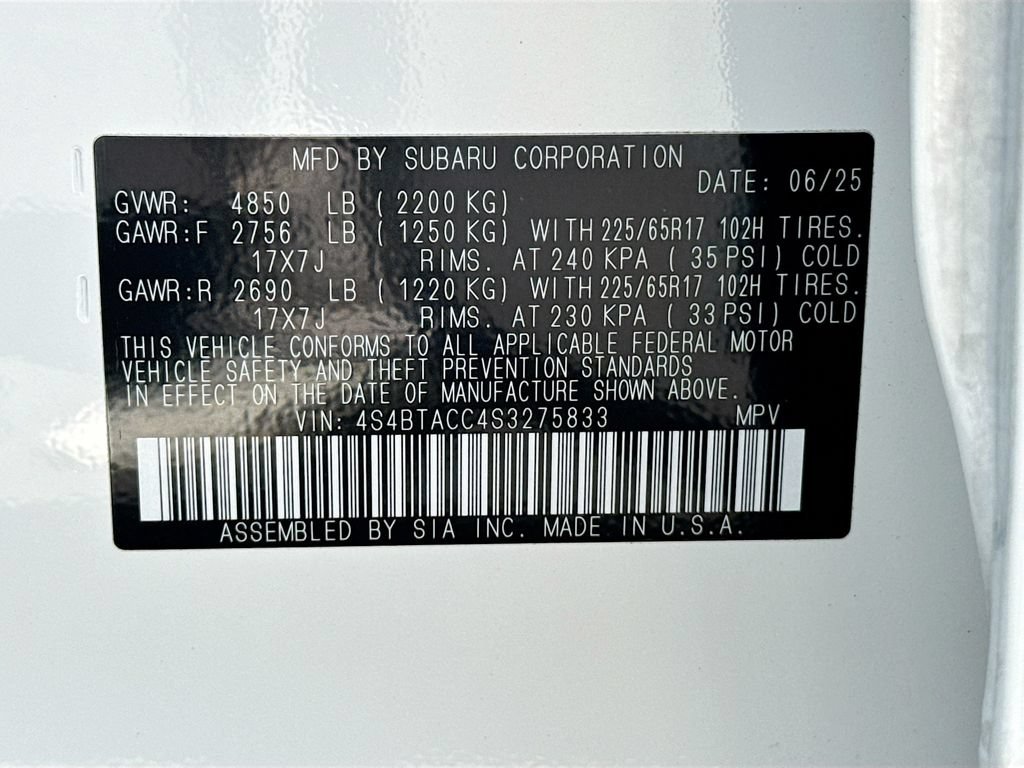 Used 2025 Subaru Outback Premium w/ Popular Package #1A AWD/4WD image 32