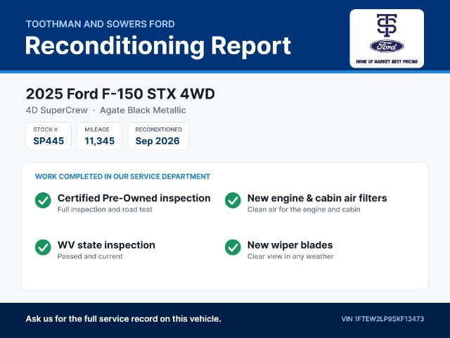 Certified 2025 Ford F150 STX w/ Equipment Group 200A AWD/4WD image 33
