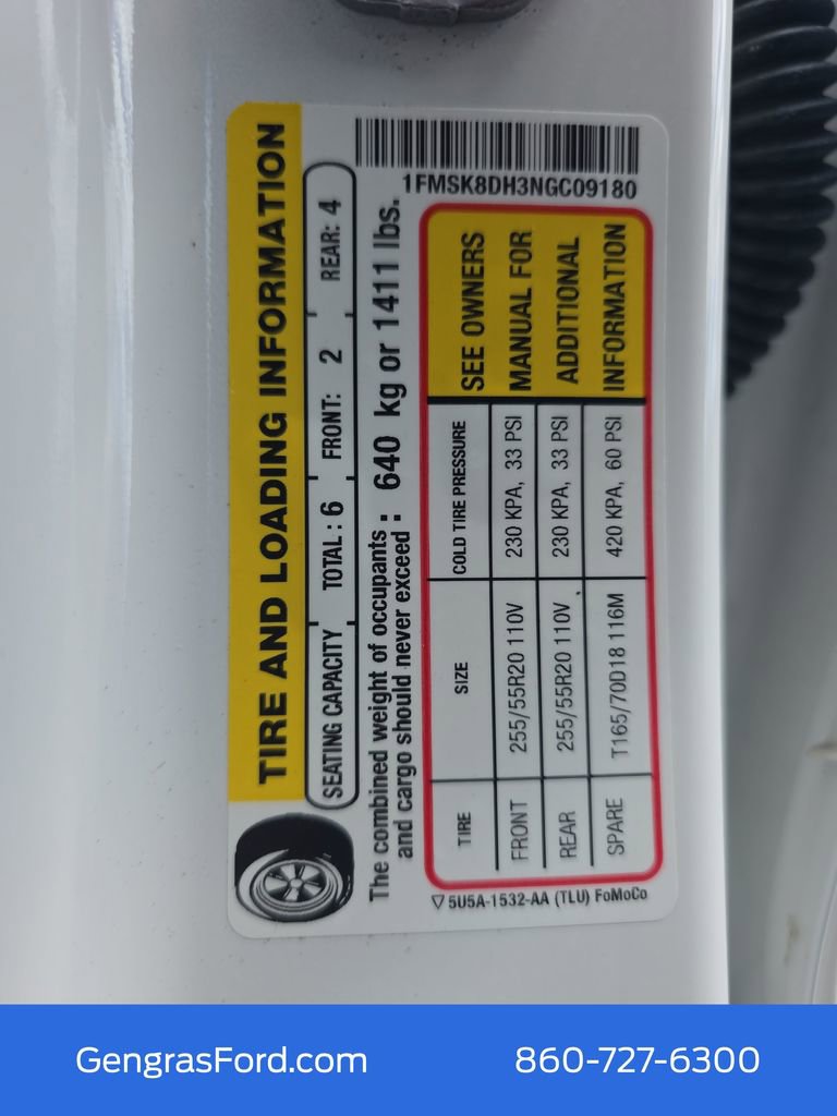 Certified 2022 Ford Explorer XLT w/ Equipment Group 202A image 36