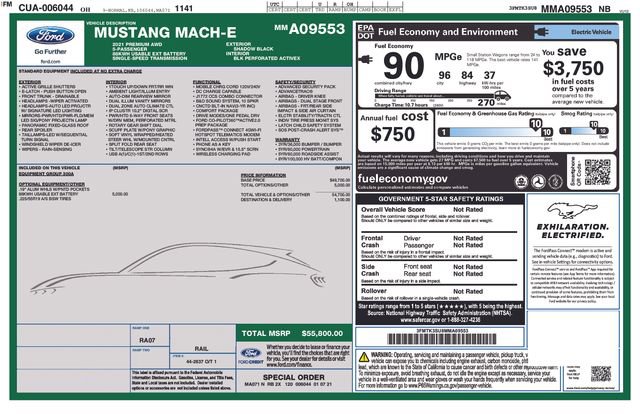 Certified 2021 Ford Mustang Mach-E Premium image 61