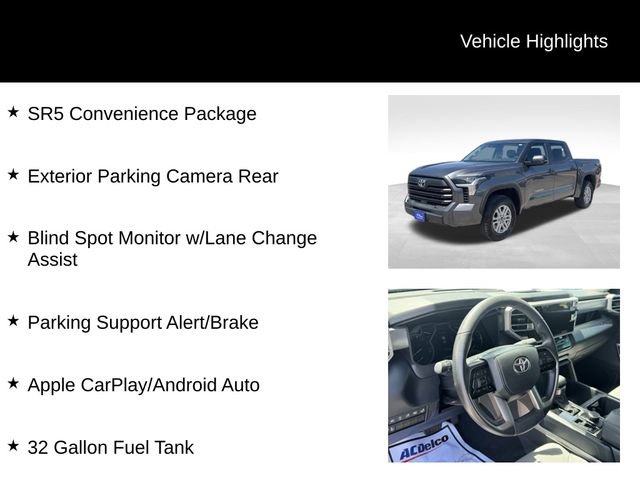 Used 2024 Toyota Tundra SR5 w/ SR5 Convenience Package AWD/4WD image 8