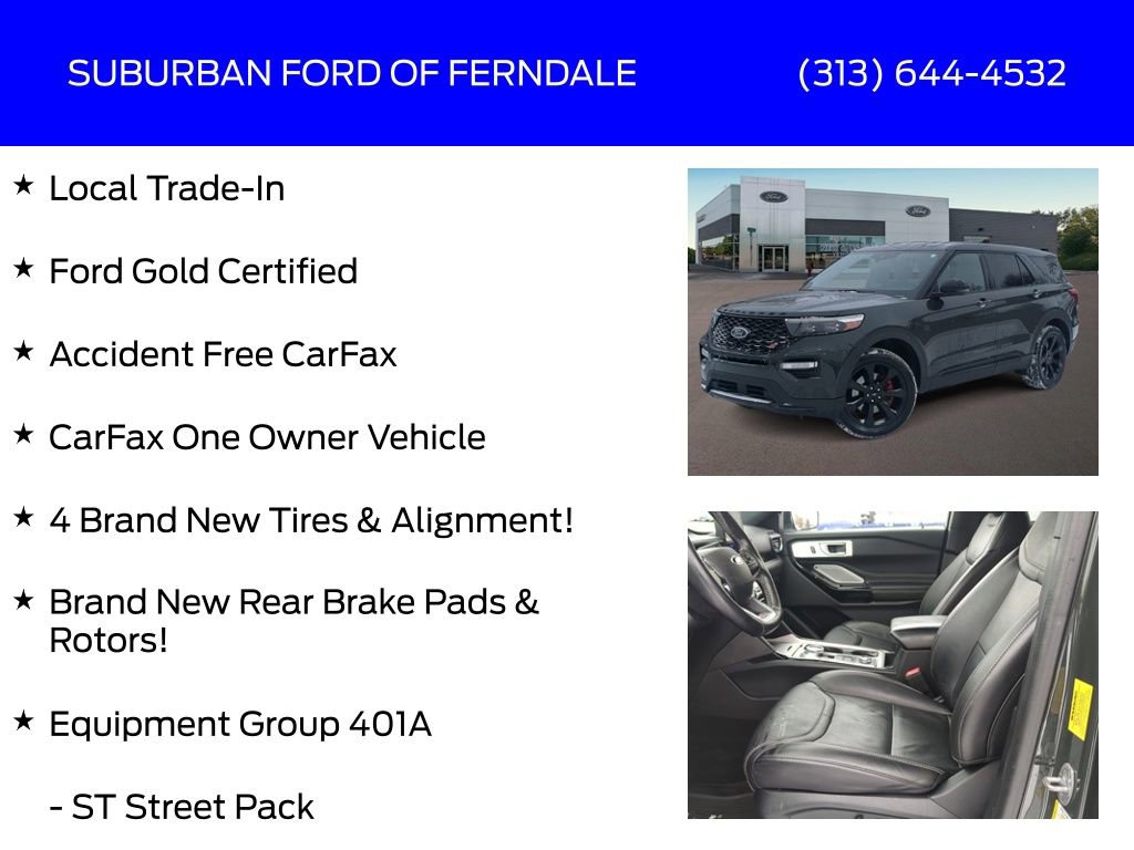 Certified 2022 Ford Explorer ST w/ Equipment Group 401A image 4