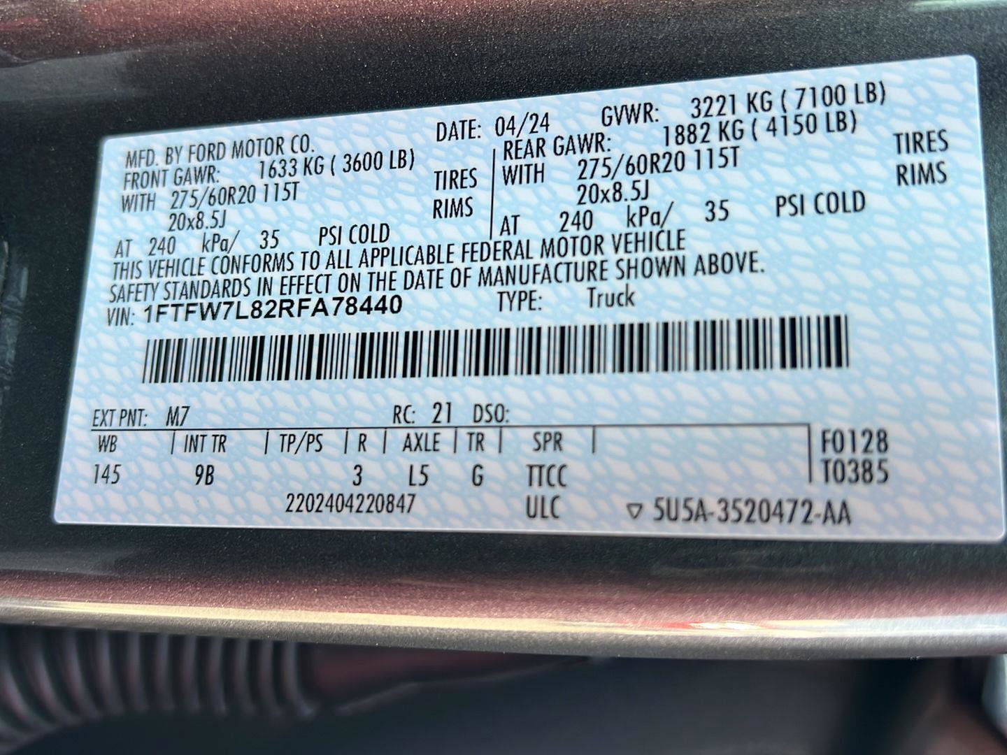 Certified 2024 Ford F150 Platinum w/ FX4 Off-Road Package image 43