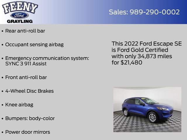 Certified 2022 Ford Escape SE image 22
