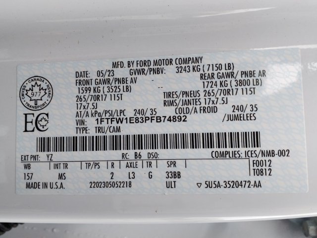 Certified 2023 Ford F150 XLT w/ Equipment Group 301A Mid AWD/4WD image 25