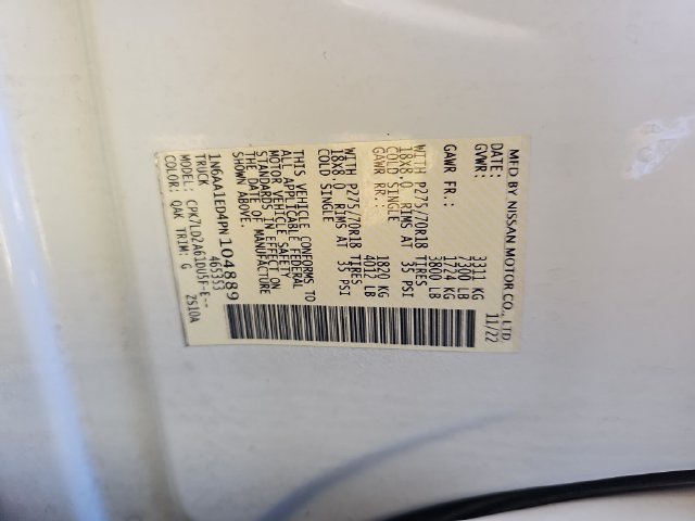 Used 2023 Nissan Titan PRO-4X w/ Pro-4x Convenience Package AWD/4WD image 33