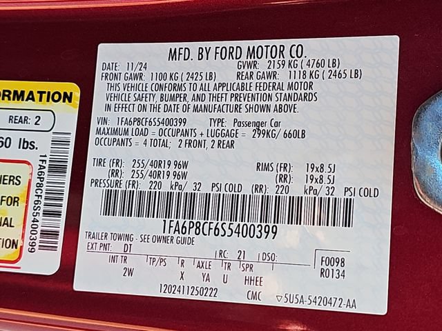 Certified 2025 Ford Mustang GT RWD image 36
