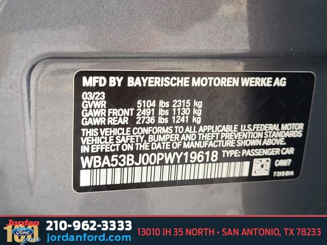 Used 2023 BMW 540i w/ M Sport Package RWD image 34