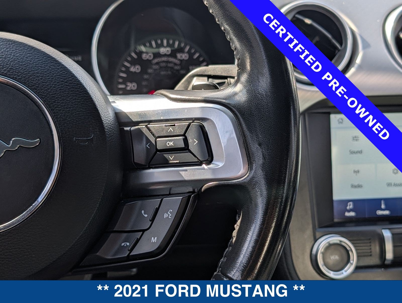 Certified 2021 Ford Mustang Premium w/ Black Accent Package RWD image 22