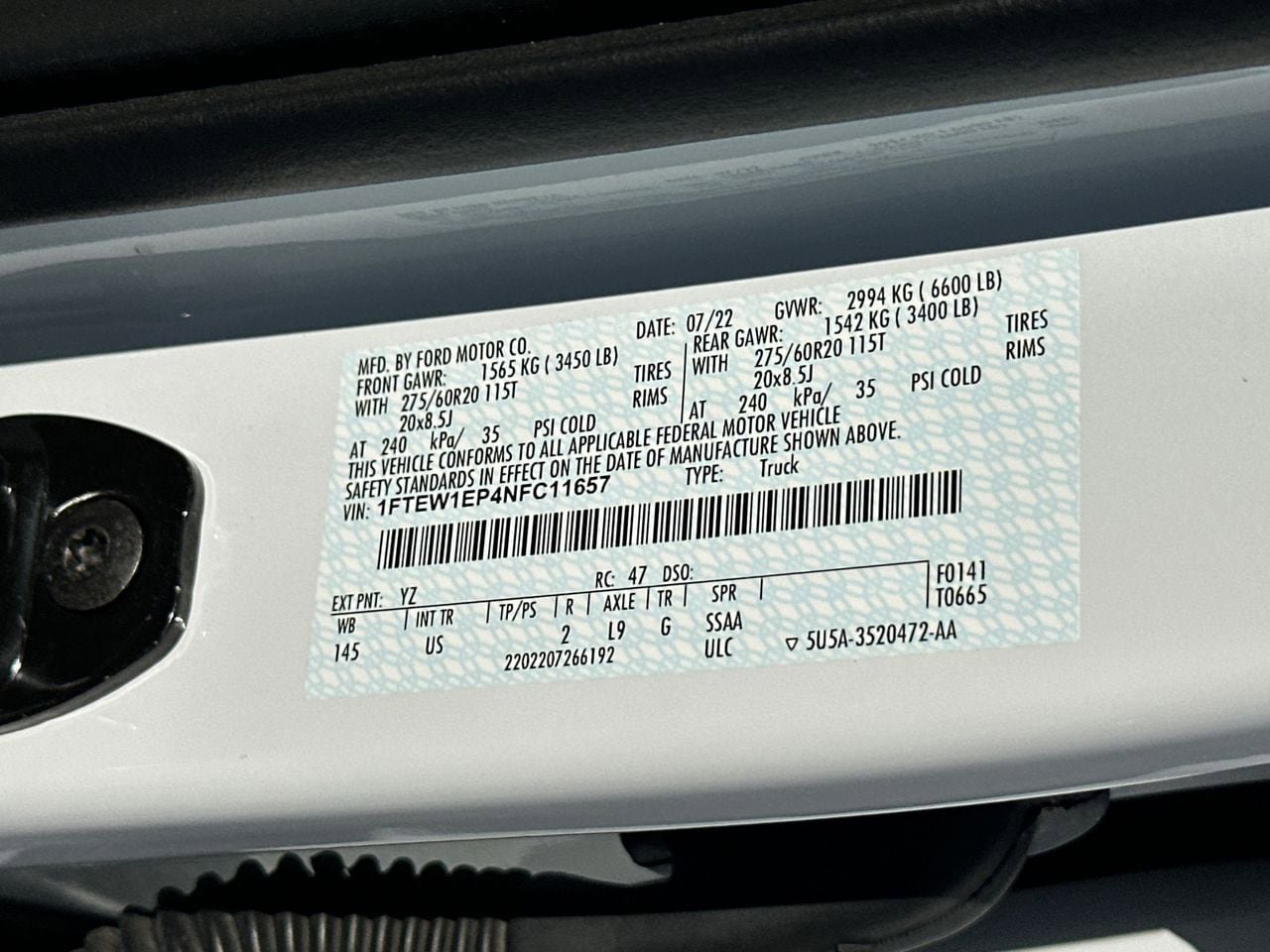 Certified 2022 Ford F150 XLT w/ Equipment Group 302A High AWD/4WD image 31