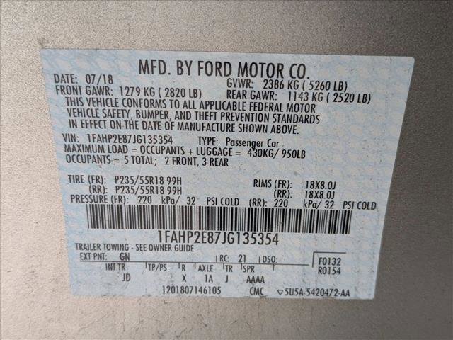 Certified 2018 Ford Taurus SEL w/ Equipment Group 201A image 20