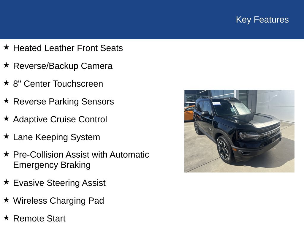Certified 2023 Ford Bronco Sport Outer Banks w/ Tech Package AWD/4WD image 36