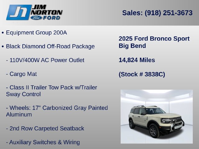 Certified 2025 Ford Bronco Sport Big Bend AWD/4WD image 11