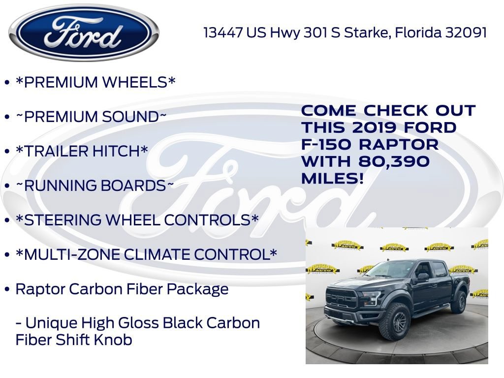 Certified 2019 Ford F150 Raptor w/ Equipment Group 802A Luxury AWD/4WD image 15
