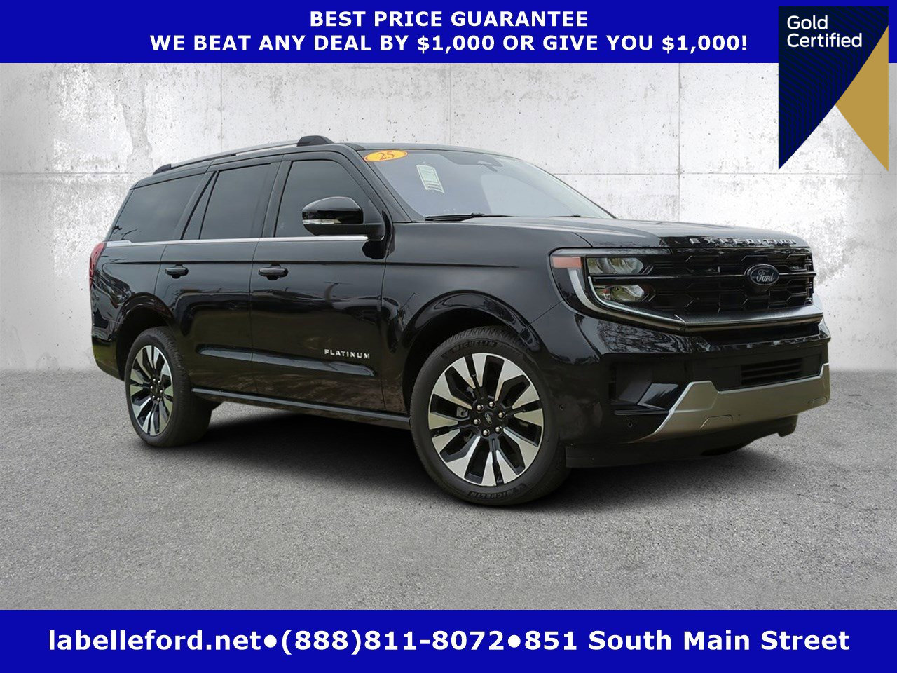 Certified 2025 Ford Expedition Platinum w/ Driver's Package