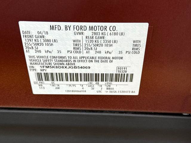 Certified 2018 Ford Explorer XLT w/ Equipment Group 202A AWD/4WD image 18