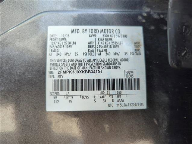 Certified 2019 Ford Edge SEL w/ Equipment Group 201A image 28