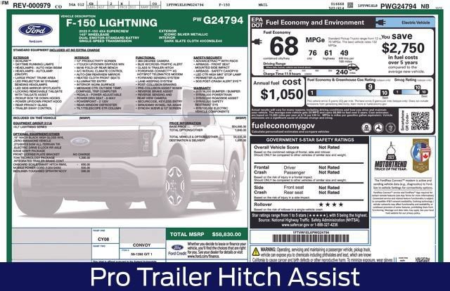 Certified 2023 Ford F150 Lightning XLT w/ Tow Technology Package AWD/4WD image 9