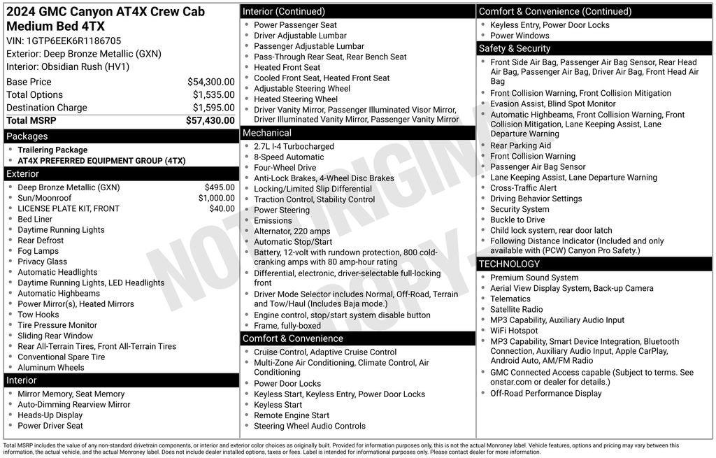 Used 2024 GMC Canyon AT4X image 37