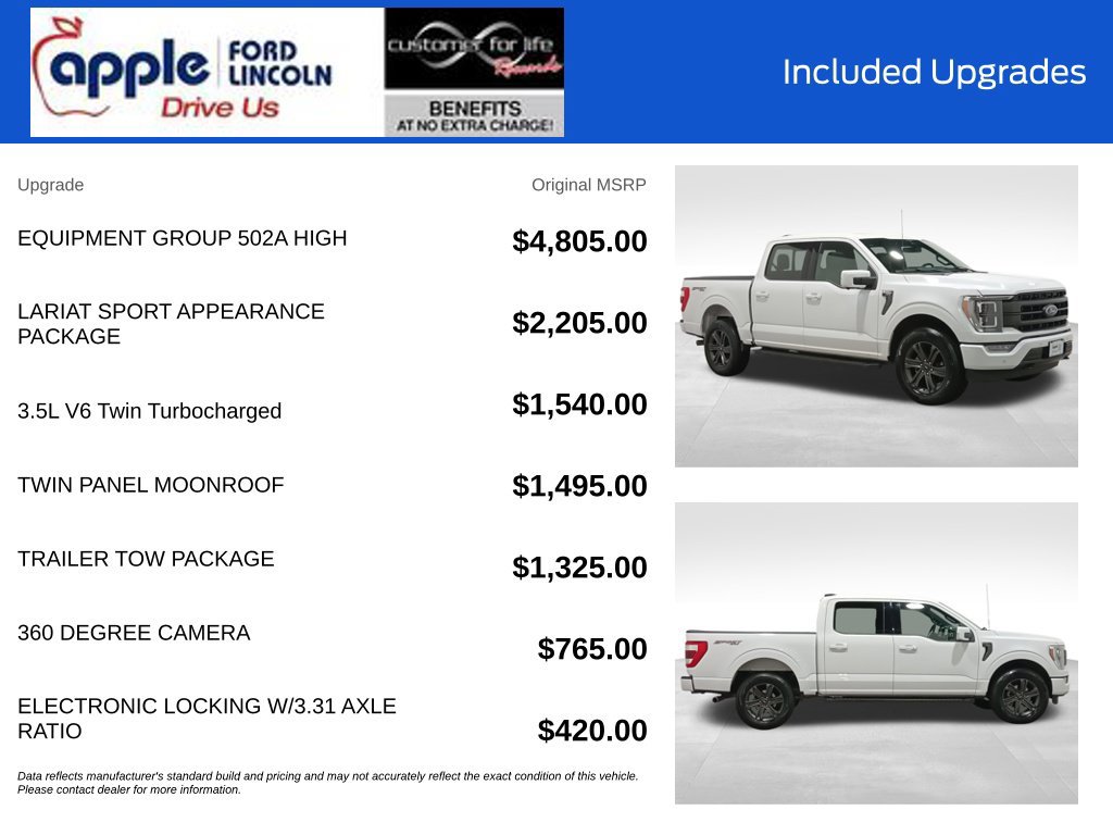 Certified 2023 Ford F150 Lariat w/ Equipment Group 502A High AWD/4WD image 4