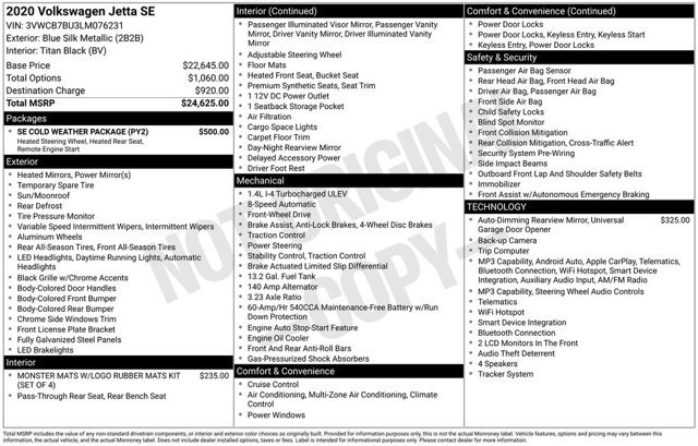 Used 2020 Volkswagen Jetta SE w/ SE Cold Weather Package FWD image 2