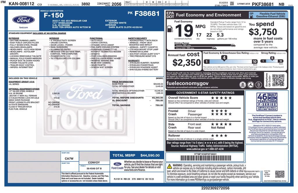 Certified 2023 Ford F150 XL AWD/4WD image 21