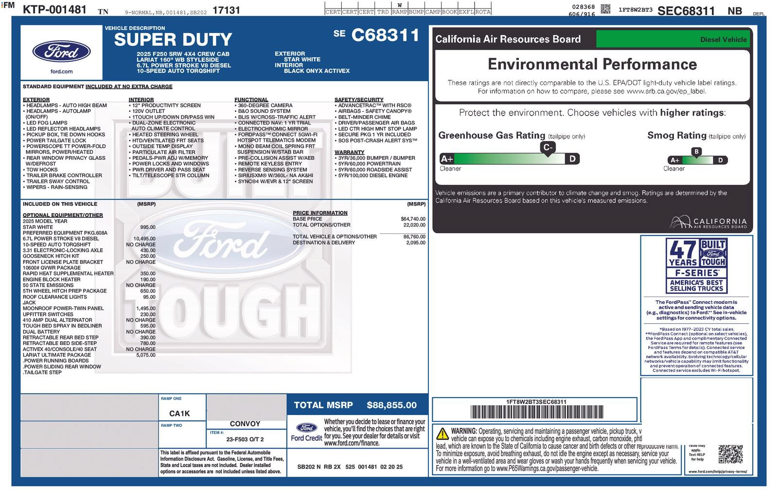 Certified 2025 Ford F250 Lariat w/ Lariat Ultimate Package AWD/4WD image 17