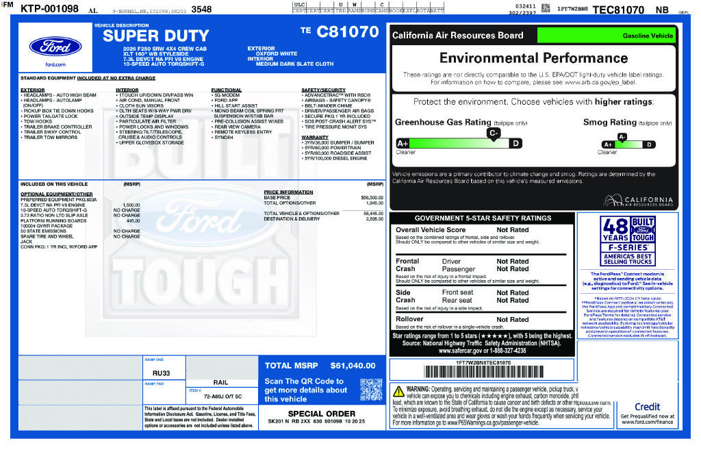 Certified 2026 Ford F250 XLT AWD/4WD image 6