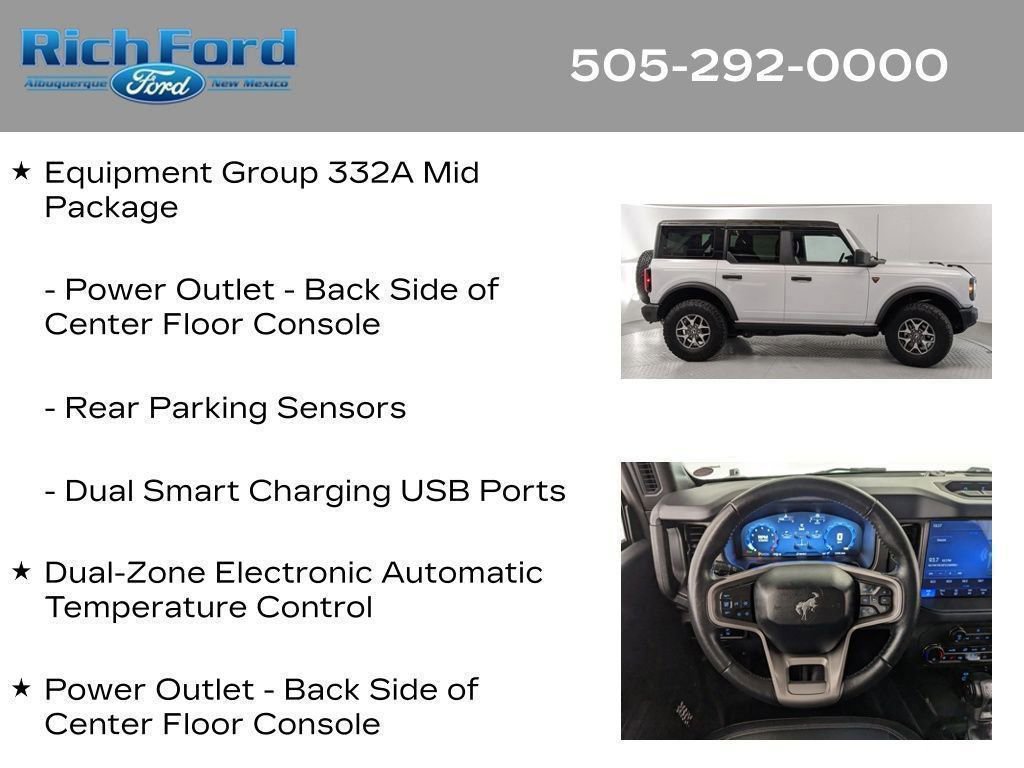 Certified 2025 Ford Bronco Badlands AWD/4WD image 74