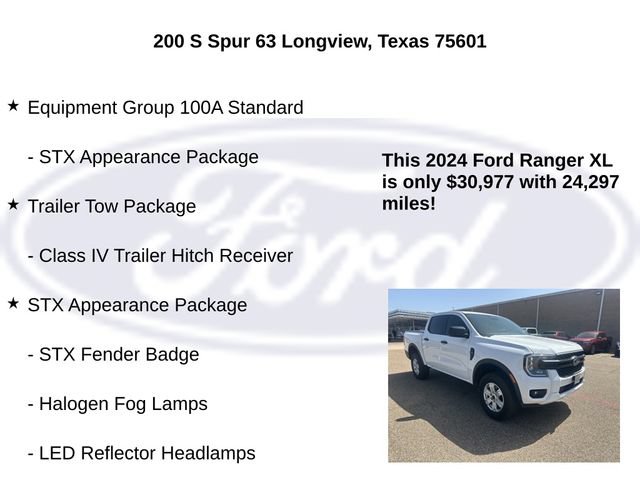 Certified 2024 Ford Ranger XL w/ Trailer Tow Package RWD image 5