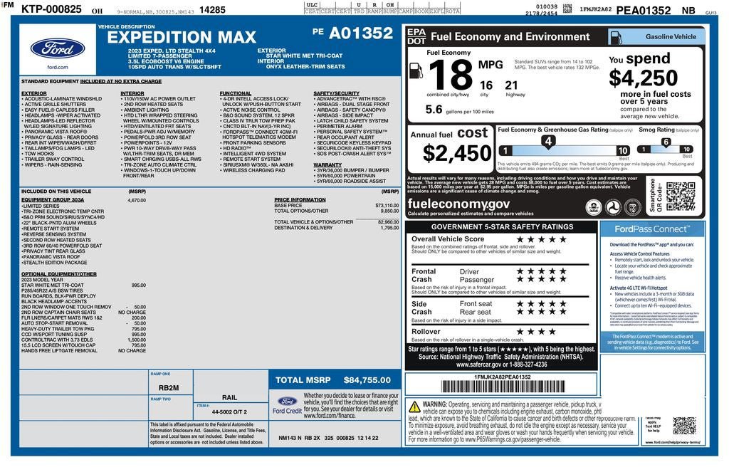 Certified 2023 Ford Expedition Max Limited AWD/4WD image 45