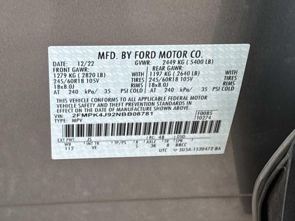 Certified 2022 Ford Edge SEL w/ Convenience Package AWD/4WD image 24