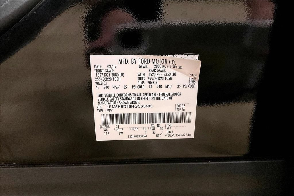 Certified 2017 Ford Explorer XLT w/ Equipment Group 202A AWD/4WD image 31
