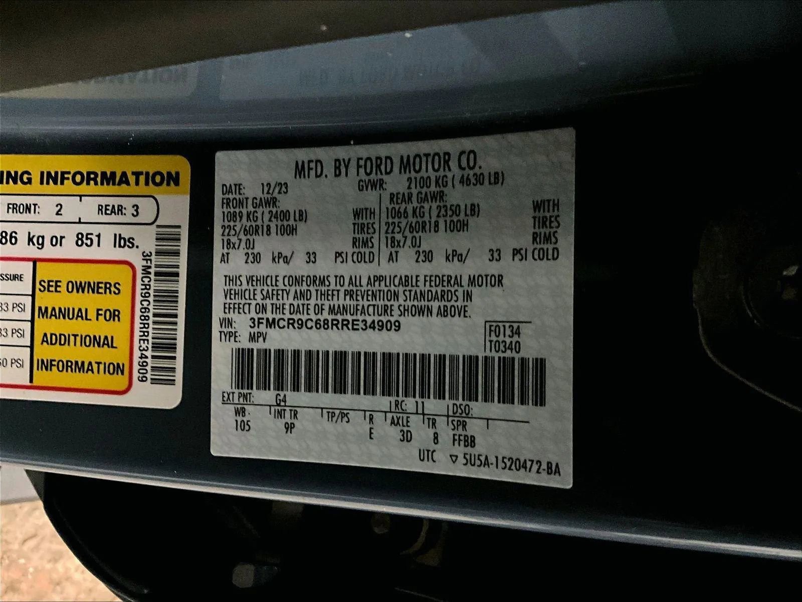 Certified 2024 Ford Bronco Sport Outer Banks image 32