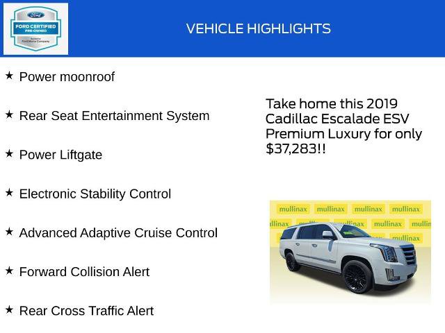 Used 2019 Cadillac Escalade ESV Premium Luxury AWD/4WD image 19