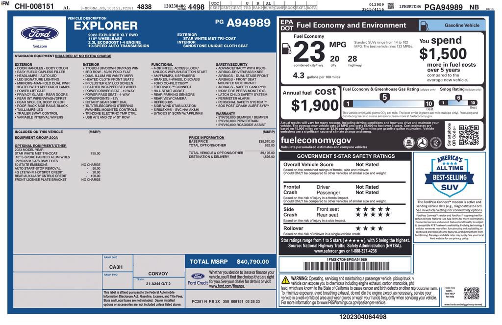 Certified 2023 Ford Explorer XLT RWD image 26