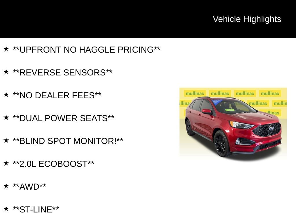 Certified 2022 Ford Edge ST-Line AWD/4WD image 12