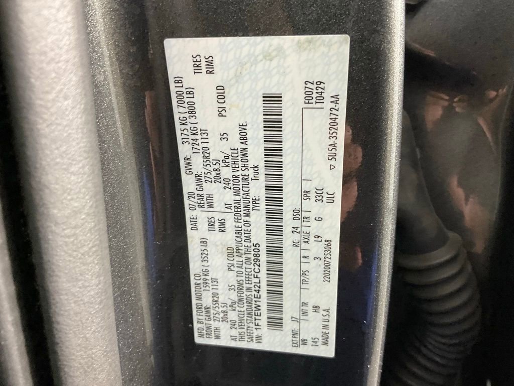 Certified 2020 Ford F150 Lariat w/ Equipment Group 502A Luxury AWD/4WD image 26