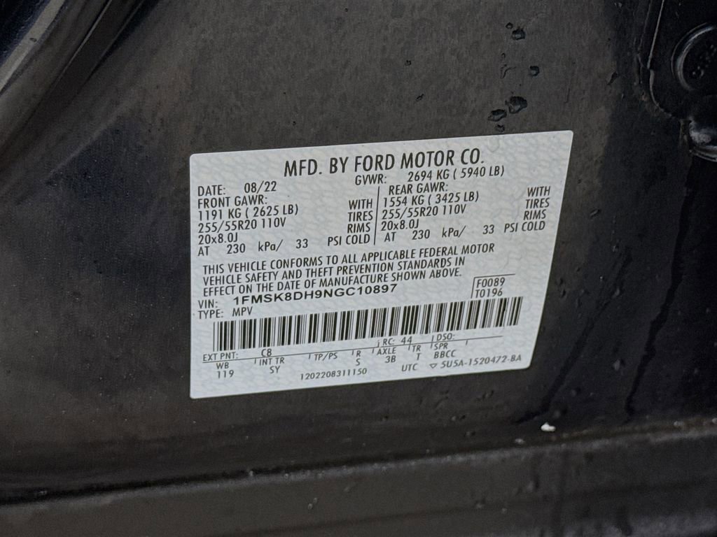 Certified 2022 Ford Explorer XLT w/ Equipment Group 202A image 34