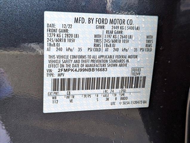 Certified 2022 Ford Edge SEL w/ Convenience Package AWD/4WD image 19