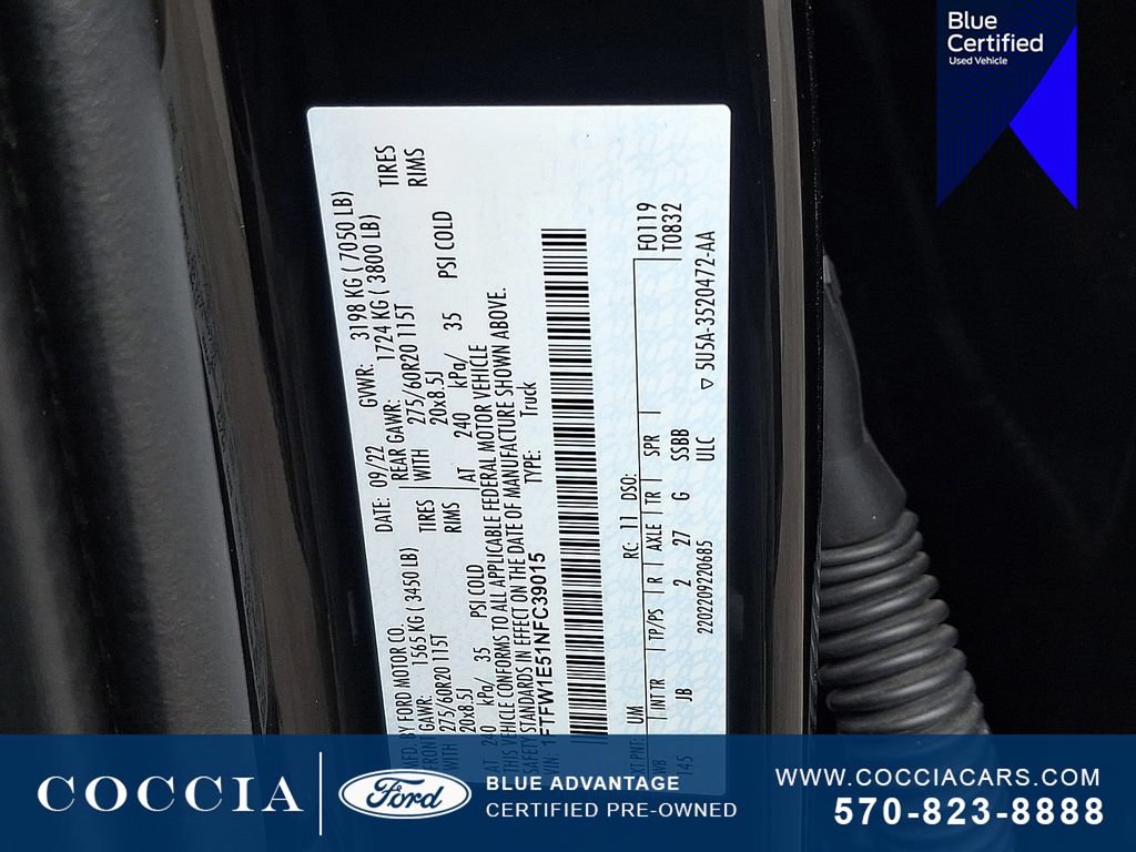 Certified 2022 Ford F150 XL w/ STX Appearance Package AWD/4WD image 26