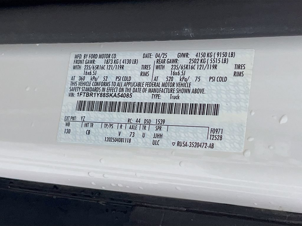 Certified 2025 Ford Transit 250 Low Roof w/ Exterior Upgrade Package RWD image 28