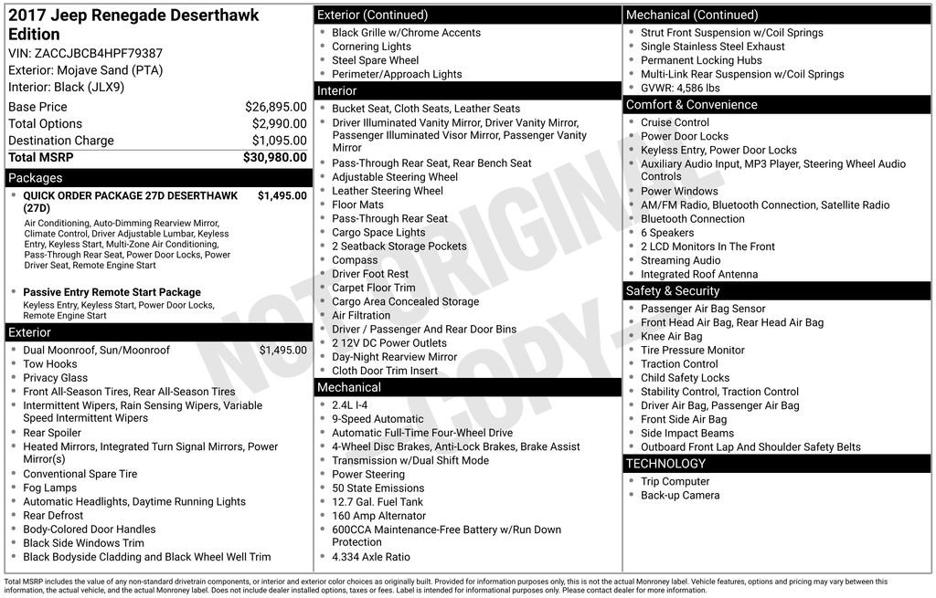 Used 2017 Jeep Renegade Trailhawk image 5