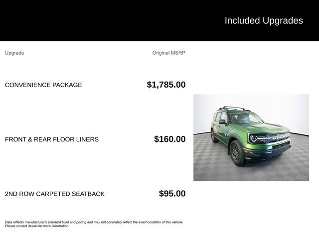 Certified 2023 Ford Bronco Sport Big Bend w/ Convenience Package AWD/4WD image 6
