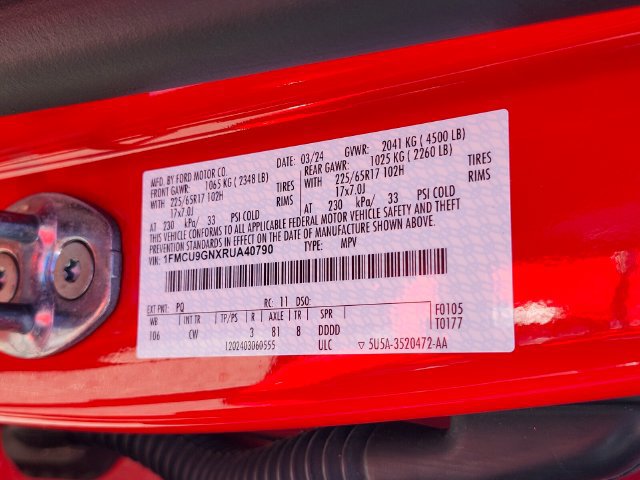 Certified 2024 Ford Escape Active AWD/4WD image 35