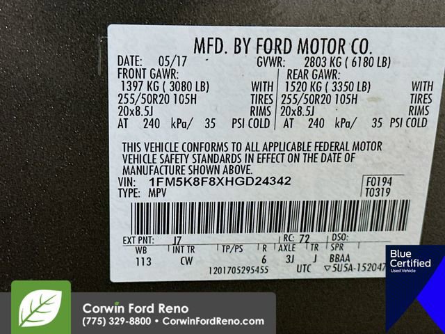 Certified 2017 Ford Explorer Limited image 36