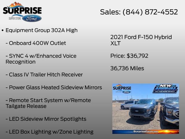 Certified 2021 Ford F150 XLT w/ Equipment Group 302A High AWD/4WD image 7