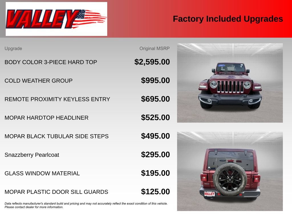 Used 2021 Jeep Wrangler Unlimited Sahara w/ Cold Weather Group AWD/4WD image 6