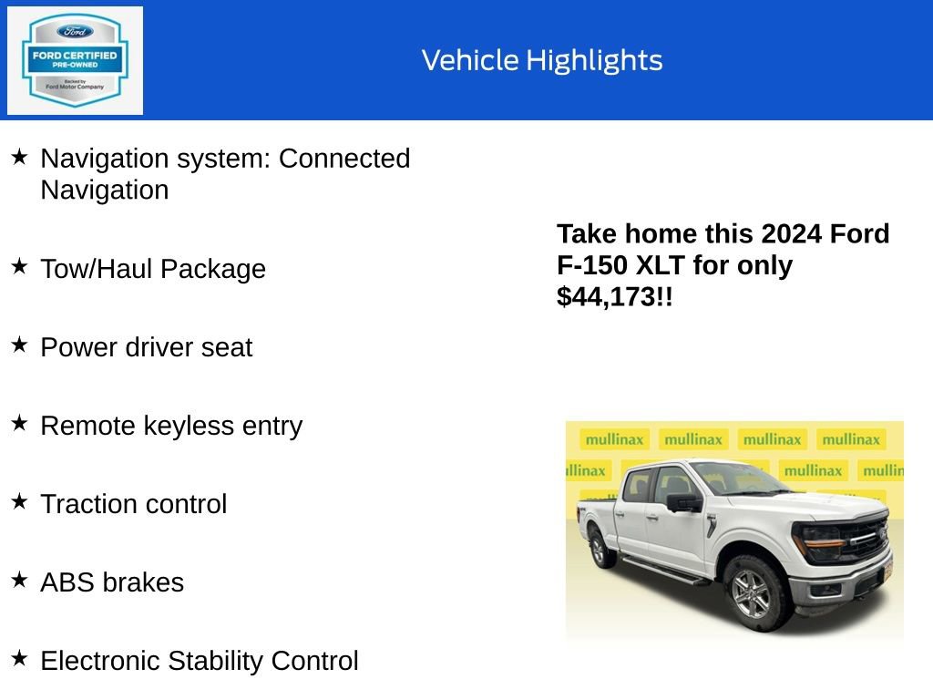 Certified 2024 Ford F150 XLT w/ Tow/Haul Package image 10